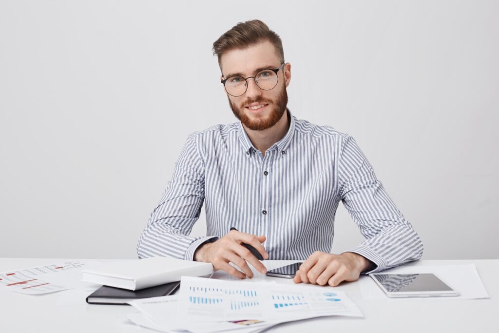 people-career-business-occupation-concept-pleased-bearded-stylish-man